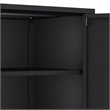 Ava Modern 23.6 Accent Cabinet with 2 Adjustable Shelves in Black