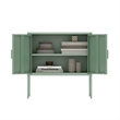 Ava Modern 23.6 Accent Cabinet with 2 Adjustable Shelves in Green