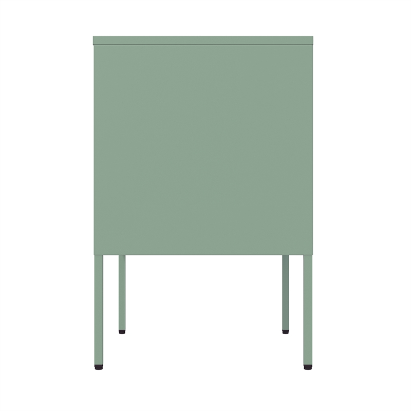 Ava Modern 23.6 Accent Cabinet with 2 Adjustable Shelves in Green