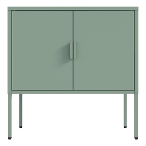 Ava Modern 23.6 Accent Cabinet with 2 Adjustable Shelves in Green