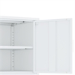Ava Modern 23.6 Accent Cabinet with 2 Adjustable Shelves in White