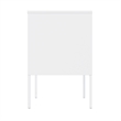 Ava Modern 23.6 Accent Cabinet with 2 Adjustable Shelves in White