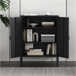 Naomi Modern 31.5 Accent Cabinet with 3 Adjustable Shelves in Black