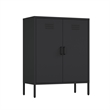 Naomi Modern 31.5 Accent Cabinet with 3 Adjustable Shelves in Black