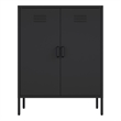 Naomi Modern 31.5 Accent Cabinet with 3 Adjustable Shelves in Black