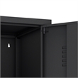 Naomi Modern 15 Single Locker Storage Cabinet with 5 Adjustable Shelves in Black