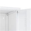 Naomi Modern 15 Single Locker Storage Cabinet with 5 Adjustable Shelves in White
