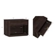 Evelyn Modern 32 Nightstand 2.0 with 1 Full Extension Drawer in Brown