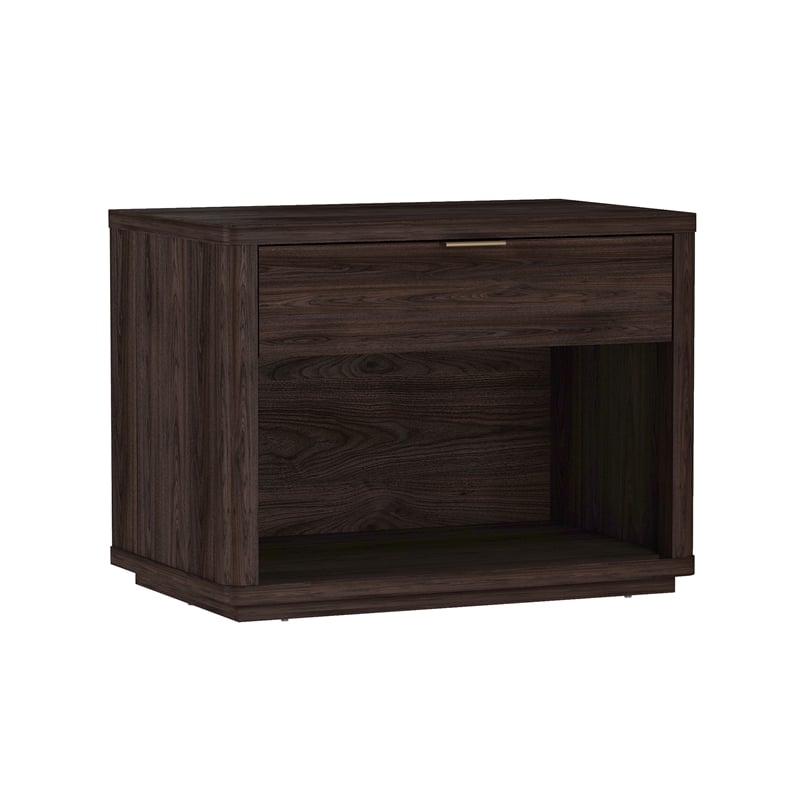 Evelyn Modern 32 Nightstand 2.0 with 1 Full Extension Drawer in Brown