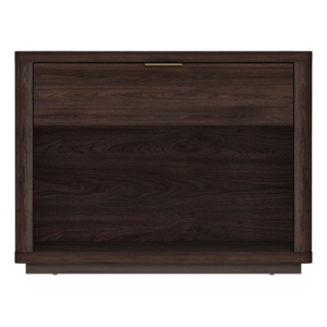 Evelyn Modern 32 Nightstand 2.0 with 1 Full Extension Drawer in Brown