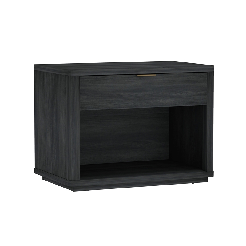 Evelyn Modern 32 Nightstand 2.0 with 1 Full Extension Drawer in Charcoal Grey