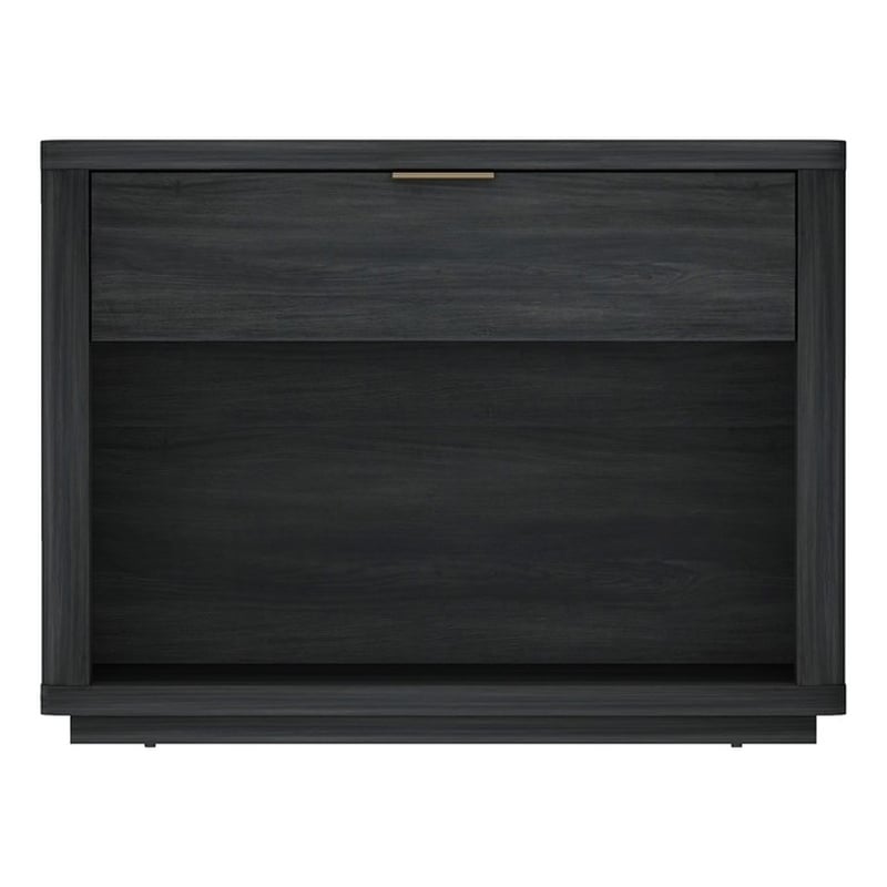 Evelyn Modern 32 Nightstand 2.0 with 1 Full Extension Drawer in Charcoal Grey