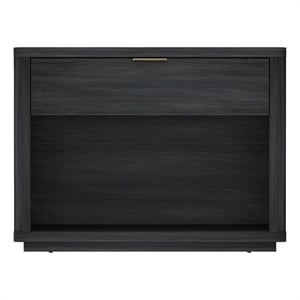 Evelyn Modern 32 Nightstand 2.0 with 1 Full Extension Drawer in Charcoal Grey
