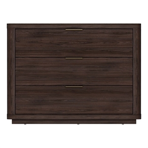 Evelyn Modern 32 Nightstand 4.0 with 3 Full Extension Drawers in Brown