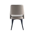 6-Piece Tremont Taupe Leatherette Dining Chair with Metal Legs