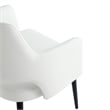 8-Piece Tremont White Leatherette Dining Chair with Metal Legs