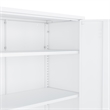 Naomi Modern 31.5 Accent Cabinet with 3 Adjustable Shelves in White