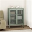 Amelia Modern 31.5 Accent Cabinet with 3 Adjustable Shelves in Green