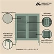 Amelia Modern 31.5 Accent Cabinet with 3 Adjustable Shelves in Green