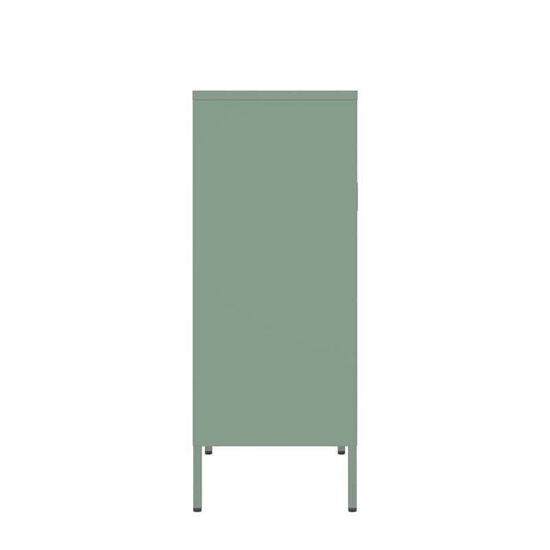 Amelia Modern 31.5 Accent Cabinet with 3 Adjustable Shelves in Green