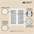 Amelia Modern 31.5 Accent Cabinet with 3 Adjustable Shelves in White