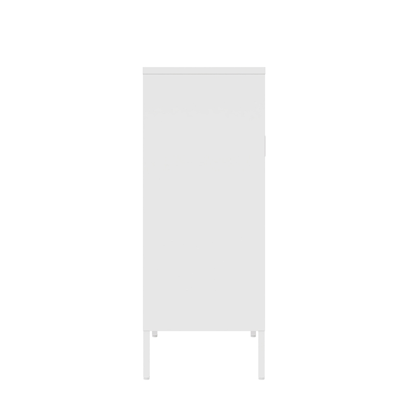 Amelia Modern 31.5 Accent Cabinet with 3 Adjustable Shelves in White