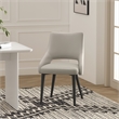 Tremont Stone Leatherette Dining Chair with Metal Legs