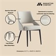 Tremont Stone Leatherette Dining Chair with Metal Legs