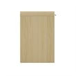 Grace Modern 54 Home Office Desk with 2 Drawers in Natural Oak and Gold
