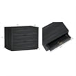 Evelyn Modern 32 Nightstand 4.0 with 3 Full Extension Drawers in Charcoal Grey