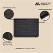 Evelyn Modern 32 Nightstand 4.0 with 3 Full Extension Drawers in Charcoal Grey
