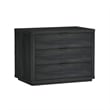 Evelyn Modern 32 Nightstand 4.0 with 3 Full Extension Drawers in Charcoal Grey