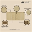Olivia Modern 60 Sideboard with 4 Adjustable Shelves in Natural Oak