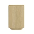 Olivia Modern 60 Sideboard with 4 Adjustable Shelves in Natural Oak