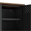 Landen Modern 47 TV Stand with 6 Fixed Shelves in Black