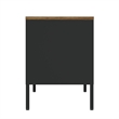 Landen Modern 47 TV Stand with 6 Fixed Shelves in Black