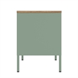 Landen Modern 47 TV Stand with 6 Fixed Shelves in Green
