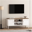 Landen Modern 47 TV Stand with 6 Fixed Shelves in White