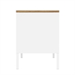 Landen Modern 47 TV Stand with 6 Fixed Shelves in White