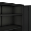 2-Piece Naomi Accent & Storage Cabinets with 8 Adjustable Shelves in Black