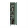 2-Piece Naomi Accent & Storage Cabinets with 8 Adjustable Shelves in Green