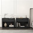 Evelyn Modern 32 Gray Nightstand 2.0 with 2 Full Extension Drawers - Set of 2