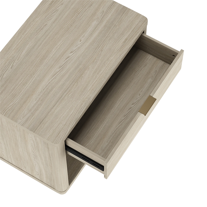 Evelyn Modern 32 Natural Nightstand 2.0 with 2 Full Extension Drawers - Set of 2