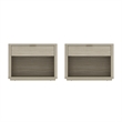Evelyn Modern 32 Natural Nightstand 2.0 with 2 Full Extension Drawers - Set of 2