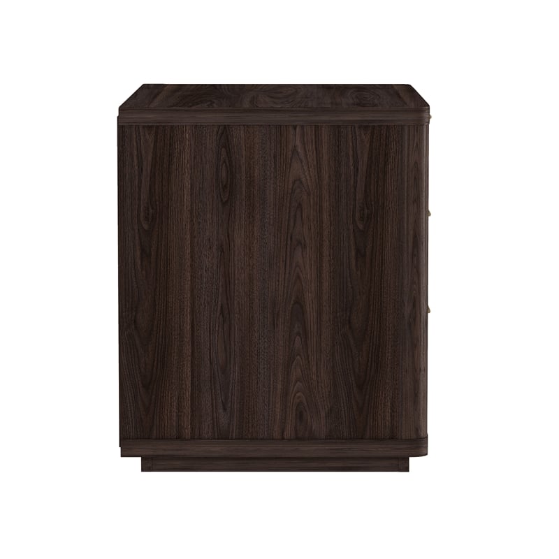Evelyn Modern 32 Brown Nightstand 4.0 with 6 Full Extension Drawers- Set of 2