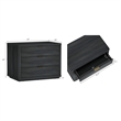 Evelyn Modern 32 Gray Nightstand 4.0 with 6 Full Extension Drawers- Set of 2
