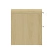 Grace Modern Nightstand with 4 Drawers in Natural Oak and Gold - Set of 2