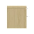 Grace Modern Nightstand with 4 Drawers in Natural Oak and Black - Set of 2
