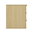 Molly Modern Nightstand with 6 Drawers in Natural Oak - Set of 2