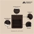 Evelyn Modern Nightstand with 2 Full Extension Drawers in Brown - Set of 2